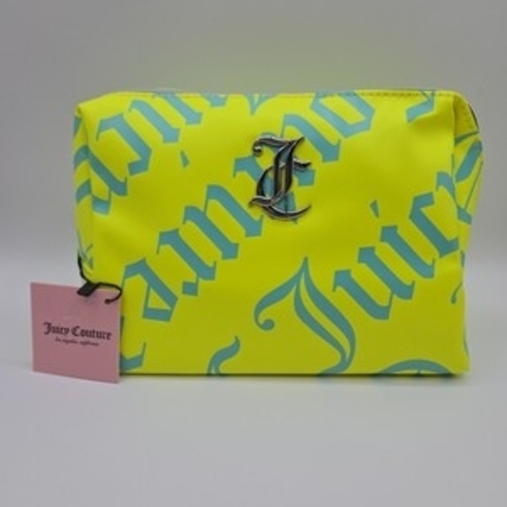 Juicy Couture Vibrant Yellow Cosmetic Bag